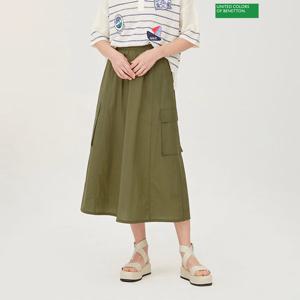 베네통 벌룬 스커트 BASK95431