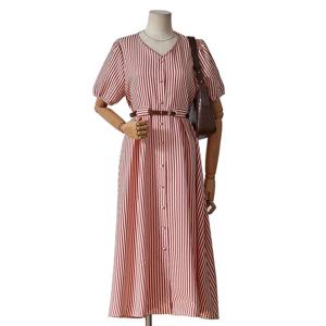 [포커스]스트라이프 벨티트 원피스_FM5C3OP3145