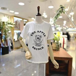 [멜로디가든]M25M4T125_반팔애플곰 티셔츠