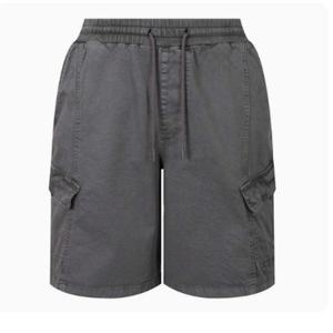 [버커루] 코튼 가먼트다잉 사선포켓 5부 팬츠(B252PT293P)-GR