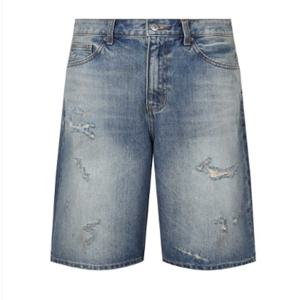 [버커루] 5부 M/GR톤 구제 데님 쇼츠(B252DP450P)