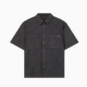 [버커루] 투포켓 M/L/BK톤 데님 반팔 셔츠(B252DS110P)