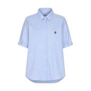 [올리브데올리브]반팔 롤업 자수 셔츠 (OH5XB486)