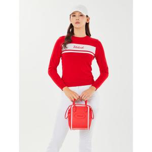 [볼빅어패럴] 여성 골프 블럭킹 로고 스웨터 VLKTP291_RE