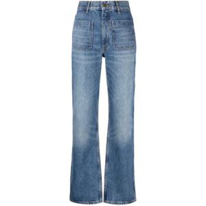 산드로 하이웨이스트 스트레이트 진 SFPJE00460