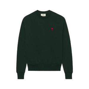 아미 스몰 하트 로고 스웨트셔츠 에버그린   22SS E22USW001-730-311