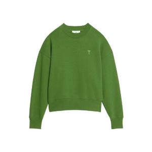 아미 톤온톤 하트 로고 스웨트셔츠 에버그린 USW012-740-311