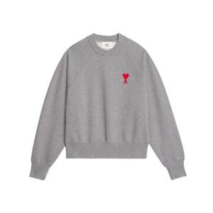 아미 스몰 하트 로고 스웨트셔츠 그레이 USW004-747-0501