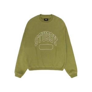 스투시 바시티 오버사이즈 크루넥 그린 118536