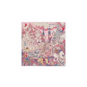 에르메스 코스모그라피아 유니버셜 숄 140 로즈 블랑 블루 H243365S12