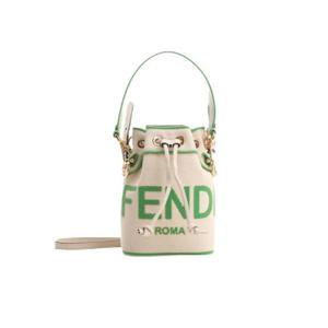펜디 로마 몬트레조 캔버스 미니백 베이지 그린 8BS010ANXEF1LG8