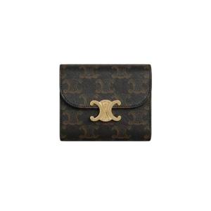 셀린느 스몰 월렛 트리옹프 트리옹프 캔버스 탄 10D782CQH-04LU