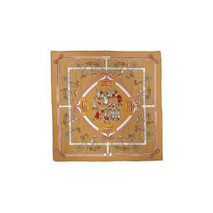 에르메스 레 베칸 스카프 45 베쥬 도레 루즈 블랑 H893866S01