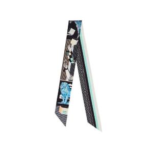 에르메스 그랜드 씨어터 누보 트윌리 누아 블루 베르 H063761S13