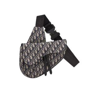 디올 새들백 베이지   블랙 디올 오블리크 자카드 1ADPO093YKY-H28E