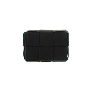 보테가 베네타 미니 레더 캔디 카세트백 블랙 패러킷 710139V1Q711045