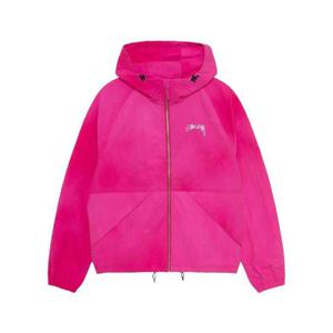 스투시 웨이브 다이 비치 쉘 자켓 푸시아 115647