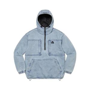 슈프림 x 나이키 ACG 데님 풀오버 워시드 블루   22FW DN3245-469