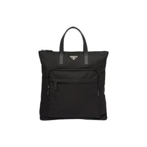 프라다 리나일론 사피아노 레더 토트백 블랙 2VG098-2DMG-F0002