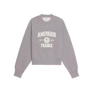 아미 파리 프랑스 스웨트셔츠 헤더 그레이 USW010-747-055