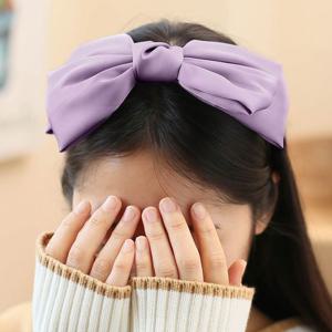 (엔젤슈슈) 새틴 왕 리본 헤어밴드 핸드메이드 머리띠