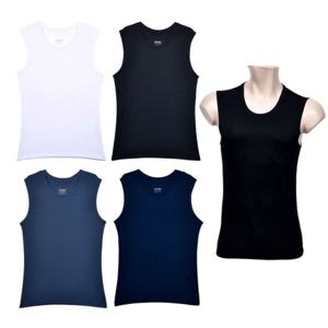 남자 냉감 무지 골지 스판 민소매 나시티 레이어드 헬