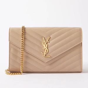 26 SS 생로랑 ENVELOPE 엔벨로프 퀼팅 레더 미니 체인 크로스백 377828 BOW01 2721
