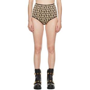 발렌티노 반바지 베이지 이코노그라프 쇼츠 232476F074000