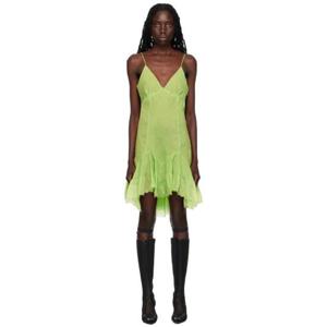 지방시 원피스 그린 패널 미니 드레스 231278F052009