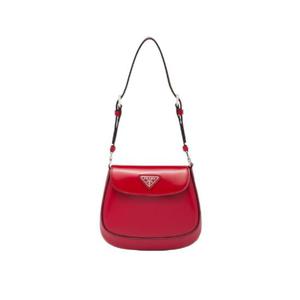 프라다 플랩 클레오 브러쉬드 레더 미니백 스칼렛 1BH188-ZO6-F02SB