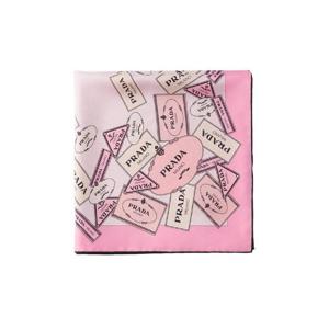 프라다 프린티드 실크 트윌 스카프 핑크 1FF004-2DGY-F0DLD