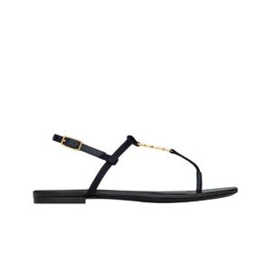 생로랑 카산드라 샌들 실크 사틴 패트리어츠 네이비 742460-9QNKK-4035