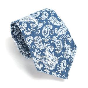 페이즐리 패턴 무늬 패션악세사리 데님 넥타이 2컬러