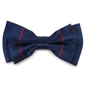 스트라이프 골지 블루 보타이_RV122_RV9122_유아