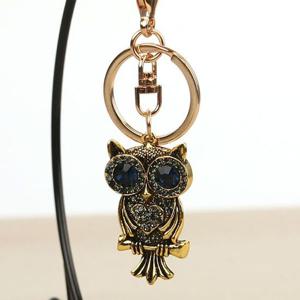 외계인 보석부엉이 열쇠고리 키홀더 키링 BB1715