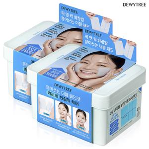 [대용량/화장발] 듀이트리 픽앤퀵 뜯어쓰는 더블패드 100매 X 2개