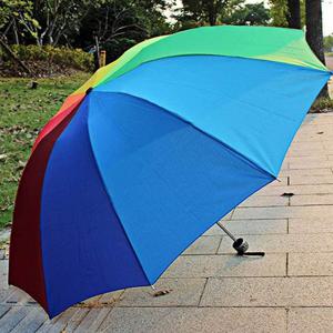 무지개 3단 우산 양산우산겸용 무지개우산