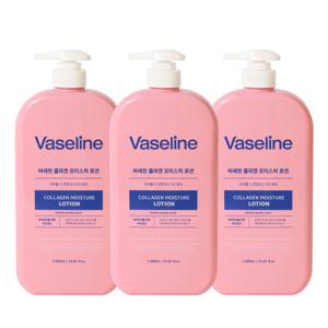 (3개)바세린 콜라겐 모이스처 바디로션 1000ml /대용량 고보습 온가족용