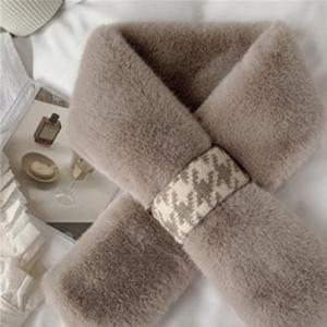 앙상블 하운드 페이크 퍼 머플러 털 목도리 겨울 여성