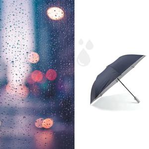 UV 방수코팅 2단 무지실버 우산