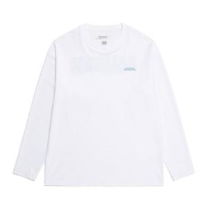 내셔널지오그래픽 N252URG420 세미오버핏 그래픽 긴팔 워터 티셔츠 WHITE