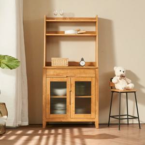 파로마 네오 데마르 800 원목 홈카페 수납장+상부장 NES045