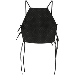 26 SS 키아라페라그니 라인스톤 장식 크롭 탑 76CBM271N0279 TP432122477