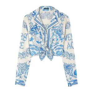 26 SS 베르사체 언더워터 바로코 매듭 크롭 셔츠 10203071A15278 TP438149490