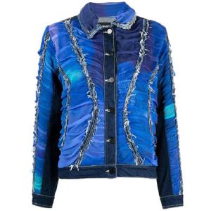 26 SS 파울라 카노바스 델 바스 주름 프린지 데님 재킷  PWS231401VAR1 TP437350655