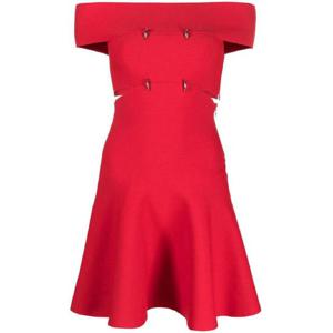 26 SS Alexander McQueen 오프숄더 플레어 미니 드레스 748048Q1A5Z TP432081620