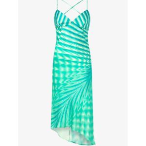 26 SS 로베르토 카발리 실크 미디 드레스 UKT114RYN47 TP435948714