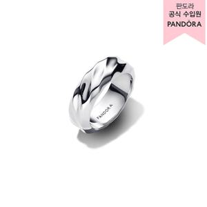 [판도라(주얼리)][백화점 보증서 제공] 리플드 와이드 밴드 링 193886C00