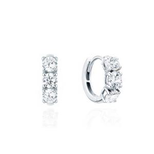 [로이드][GB] 쓰리스톤 다이아 원터치 18K GOLD 귀걸이 LOFP3017D