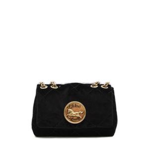 끌로에 헤리티지 로고 플라크 퀼팅 스몰 숄더백 CH25AS585P90 001 TP942141138